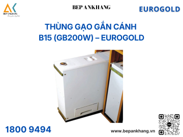 Thùng gạo gắn cánh B15 (GB200W) – Eurogold - Nhựa - Inox